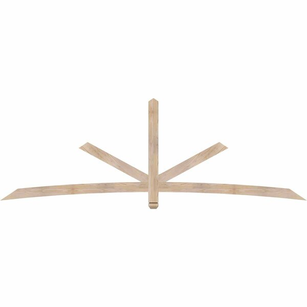 Ekena Millwork Alberta Smooth Timber Gable Bracket, Douglas Fir, 108"W x 36"H x 1 1/2"D x 3 1/2"F, 8/12 Pitch GBW108X36X0204ALB00SDF - main